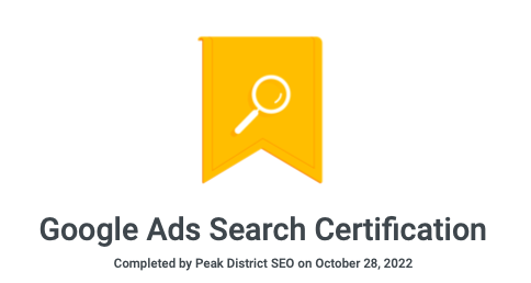 We are Google Ads Certified